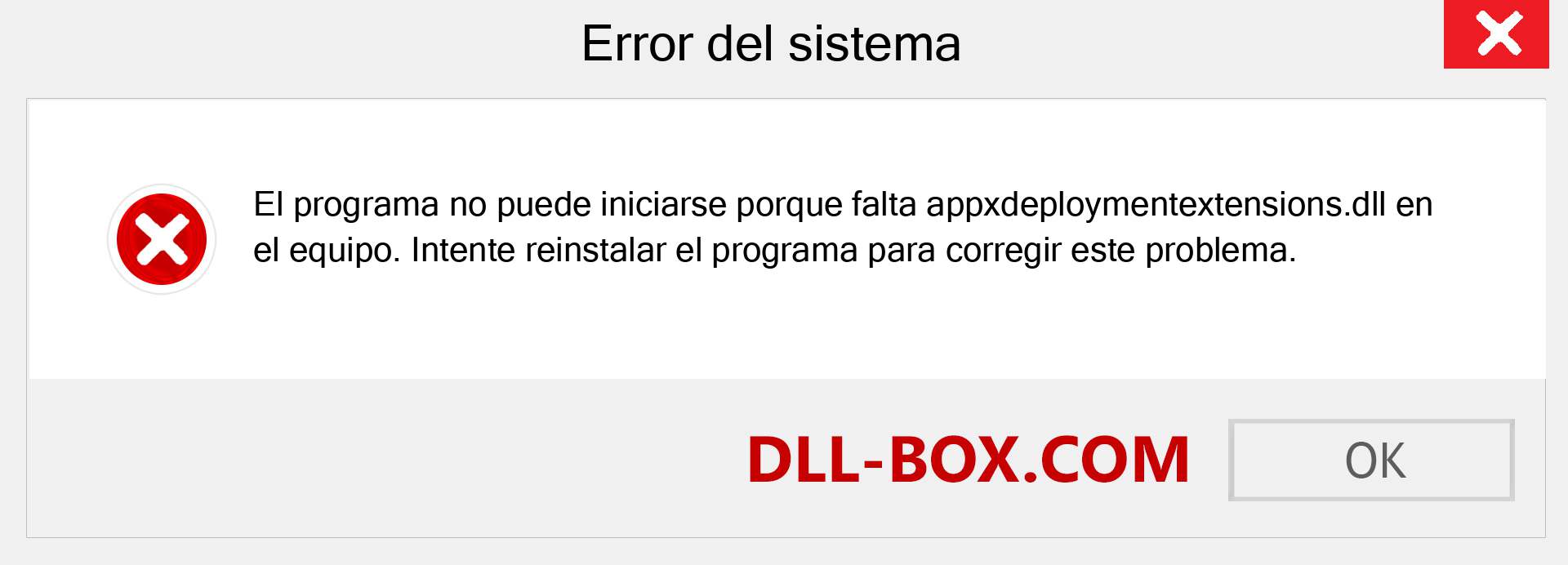 ¿Falta el archivo appxdeploymentextensions.dll ?. Descargar para Windows 7, 8, 10 - Corregir appxdeploymentextensions dll Missing Error en Windows, fotos, imágenes